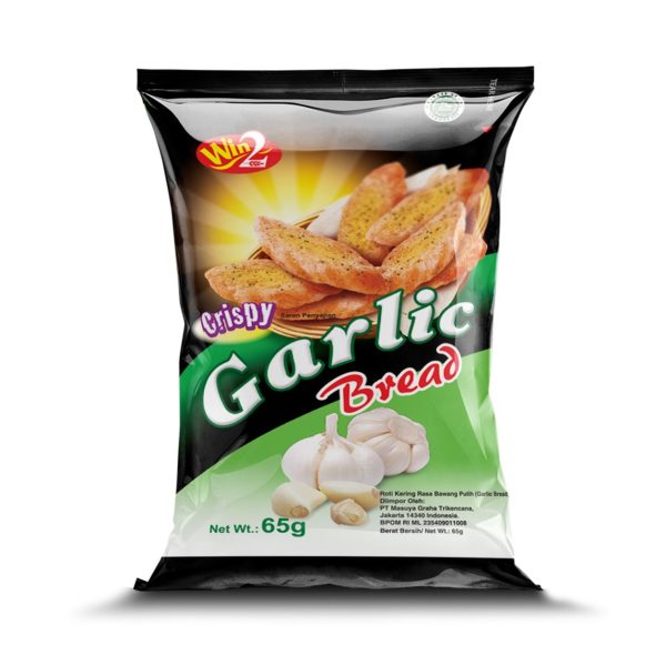 Win2 Crispy Garlic Bread 24x65g