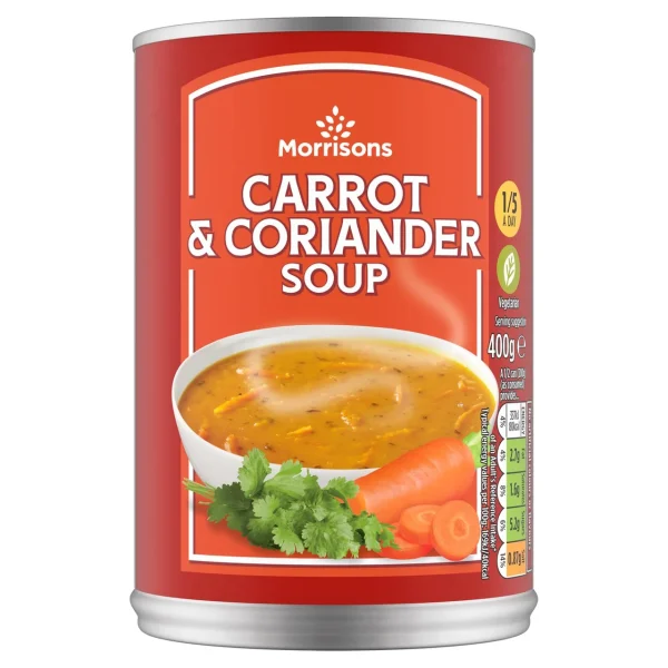 Morrisons Carrot & Coriander Soup 12x400g