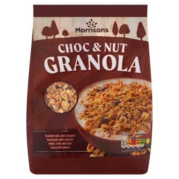 Morrisons Chocolate & Nut Granola 6x750g