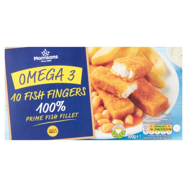 Morrisons 10 Omega 3 Fish Fingers 12x300g