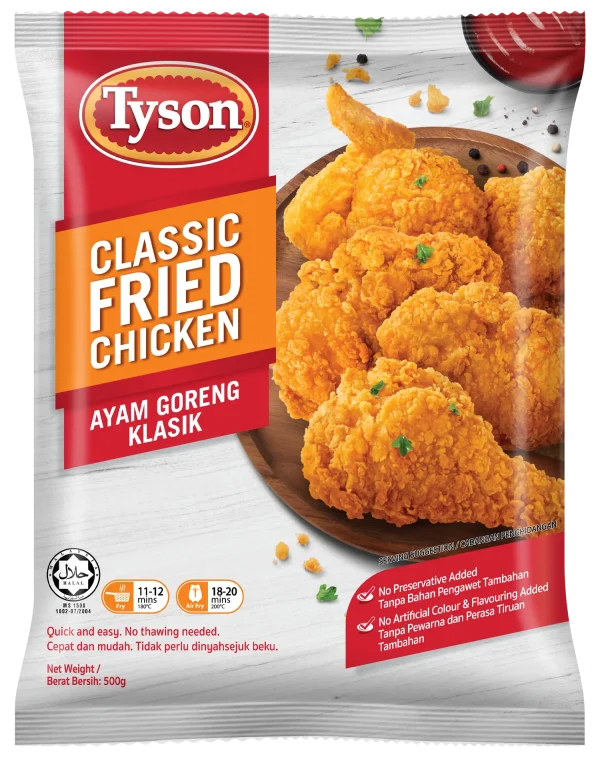 Tyson Classic Fried Chicken (Halal) 20x500g