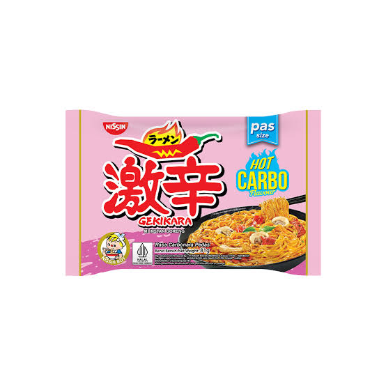 Nissin Gekikara Pas Hot Carbonara Dry (Halal) 30x81g