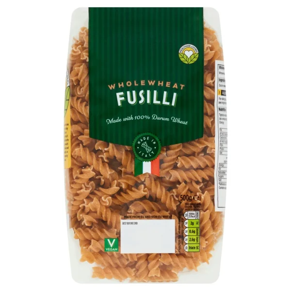 Morrisons Wholewheat Fusilli 12x500g