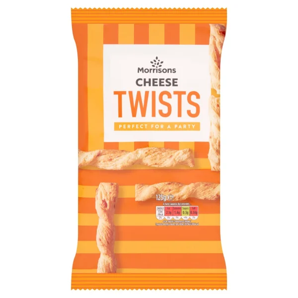 Morrisons Cheddar Cheese Twists 10x125g