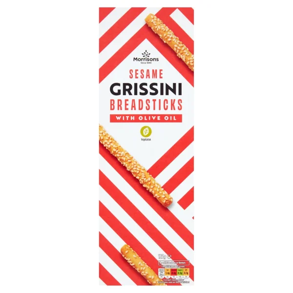 Morrisons Italian Sesame Bread Sticks 10x125g