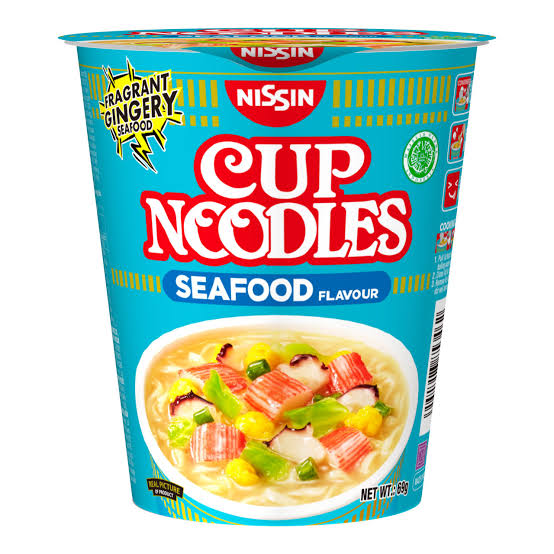 Nissin Cup Noodles Seafood Flavour (Halal) 12x69g