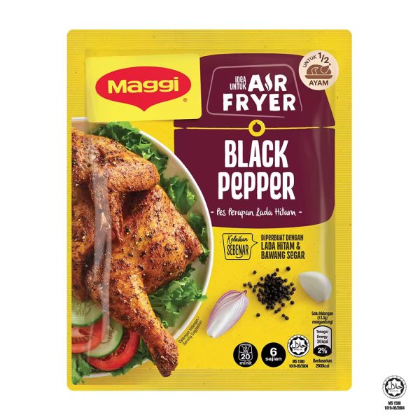 Nestle Maggi Black Pepper Spices for Fried Chicken Air Fryer Paste 20(2x100g)
