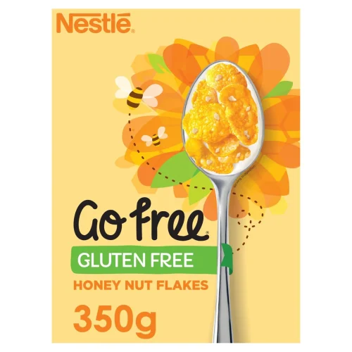 Nestle UK Go Free Gluten Free Honey Nut Flakes 5x350g