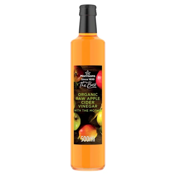 Morrisons The Best Organic Raw Apple Cider Vinegar 6x500ml