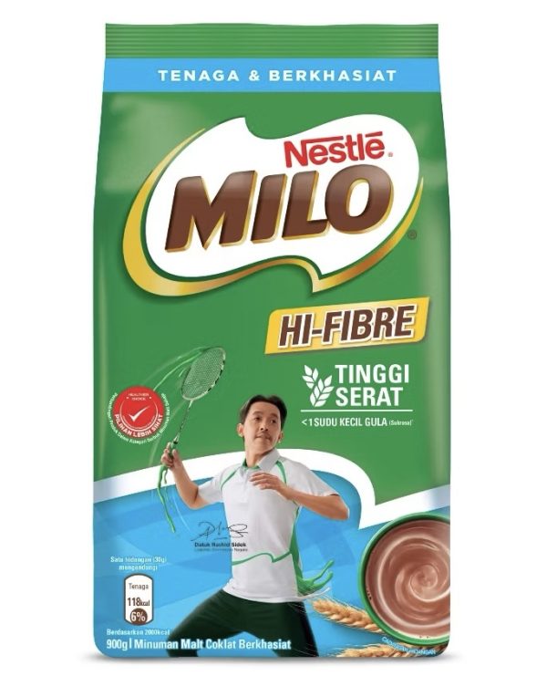 Nestle's Milo Activ-Go Hi-Fiber 12x900g