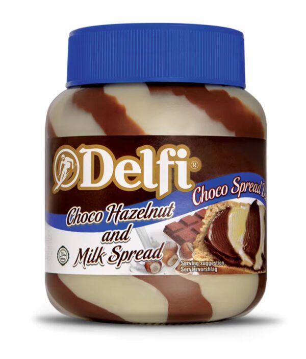 Delfi Choco Hazelnut & Milk Spread 12x350g