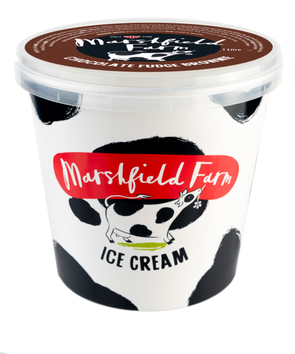 Marshfield Chocolate Fudge Brownie  4 x 1 Litre