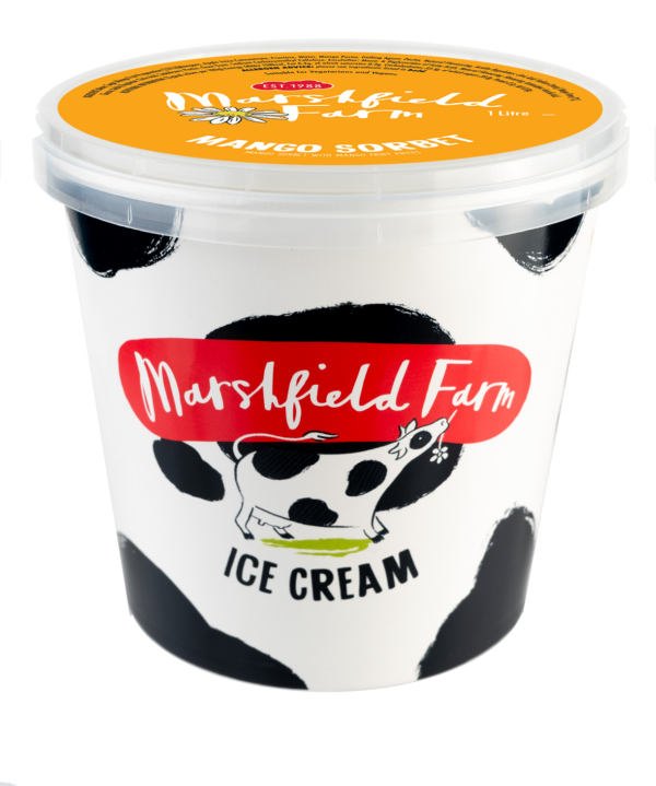 Marshfield Mango Sorbet  4 x 1 Litre