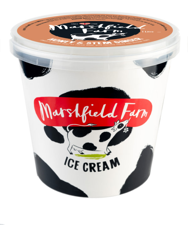 Marshfield Honey & Stem Ginger 4 x 1 Litre