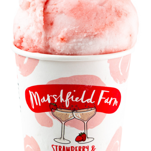 Strawberry & Champagne Sorbet 125ml Marshfield Strawberry & Champagne Sorbet 12 x 125ml